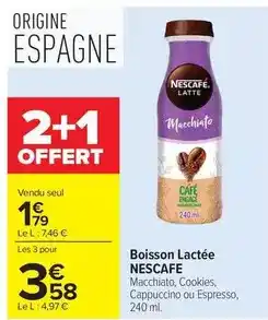 Carrefour Drive Nescafé - boisson lactée offre