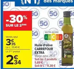 Carrefour Drive Carrefour - huile d'olive extra offre