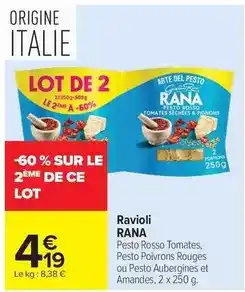 Carrefour Drive Rana - ravioli offre