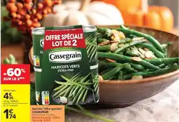 Carrefour Drive Cassegrain - haricots verts offre