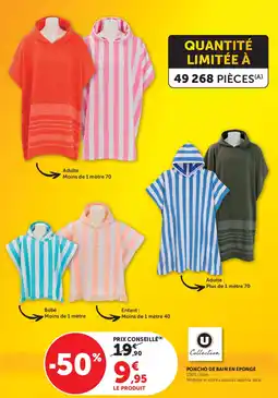 U Express Collection poncho de bain en eponge offre