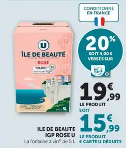 U Express Ile de beaute igp rose u offre