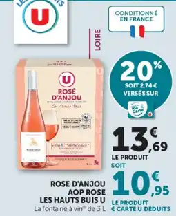 U Express Rose d'anjou aop rose les hauts buis u offre