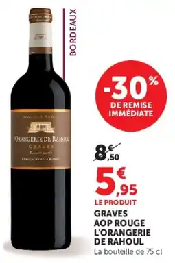 U Express Graves aop rouge l'orangerie de rahoul offre