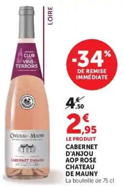 U Express Cabernet d'anjou aop rose chateau de mauny offre