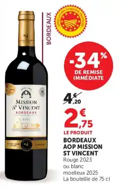 U Express Bordeaux aop mission st vincent offre