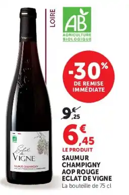U Express Saumur champigny aop rouge eclat de vigne offre