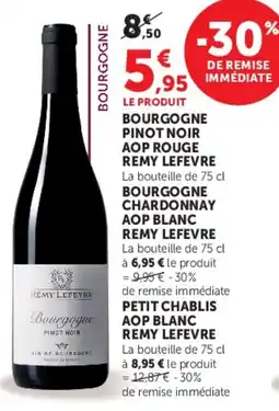 U Express Bourgogne pinot noir aop rouge remy lefevre offre