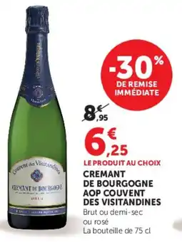 U Express Cremant de bourgogne aop couvent des visitandines offre