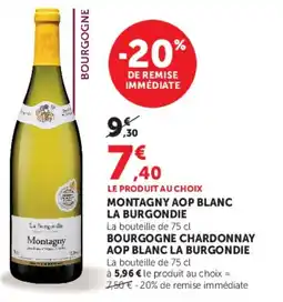 U Express Montagny aop blanc la burgondie offre