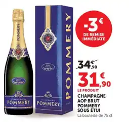 U Express Champagne aop brut pommery sous étui offre