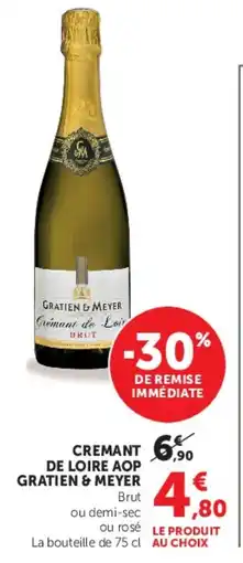 U Express Cremant de loire aop gratien & meyer offre