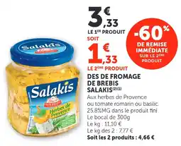 U Express Des de fromage de brebis salakis offre