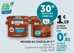U Express Mousse au chocolat u offre