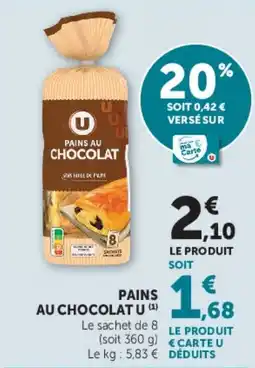 U Express Pains au chocolat u offre
