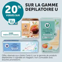 U Express Sur la gamme depilatoire u offre