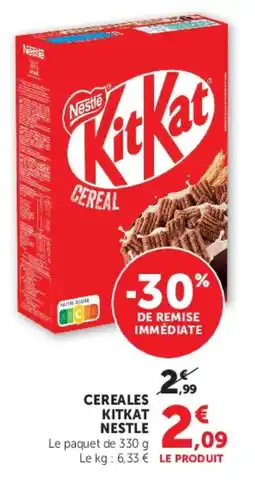 U Express Cereales kitkat nestle offre
