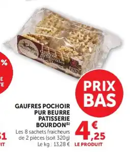 U Express Gaufres pochoir pur beurre patisserie bourdon offre