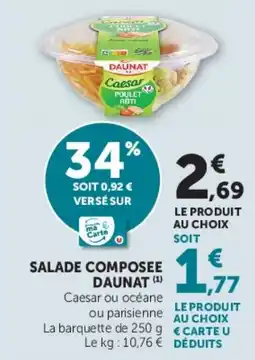 U Express Salade composee daunat offre