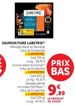 U Express Saumon fume labeyrie offre