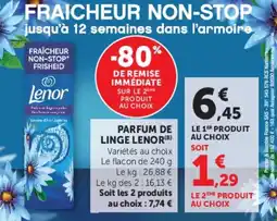 U Express Parfum de linge lenor offre