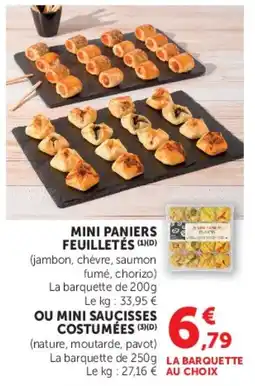 U Express Mini paniers feuilletés offre
