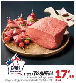 U Express Viande bovine piece a brochette offre