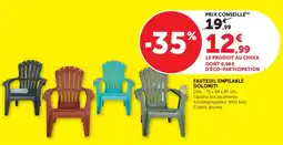 U Express Fauteuil empilable dolomiti offre