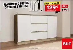 BUT Chêne - rangement 2 portes 3 tiroirs shinesse offre