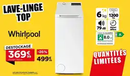 BUT Whirlpool - lave-linge top offre