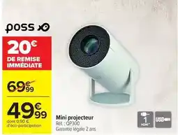 Carrefour Poss Mini projecteur offre