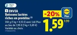 Lidl Envia - boissons lactées riches en protéine offre