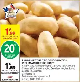 Intermarché Pomme de terre de consommation intermarché offre