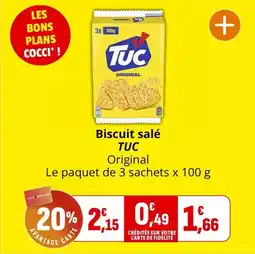Coccimarket Biscuit salé tuc offre