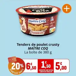 Coccimarket Tenders de poulet crusty maître coq offre
