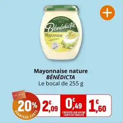 Coccimarket Mayonnaise nature bénédicta offre