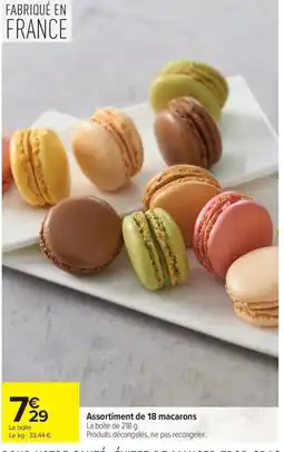 Carrefour Assortiment de 18 macarons offre