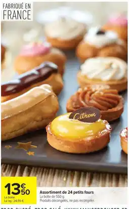 Carrefour Assortiment de 24 petits fours offre