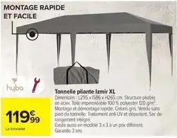 Carrefour Hyba Tonnelle pliante Izmir XL offre