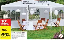 Carrefour Tonnelle de cérémonie Madrid offre