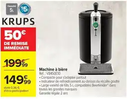 Carrefour Krups Machine à bière offre