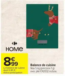 Carrefour Home Balance de cuisine offre