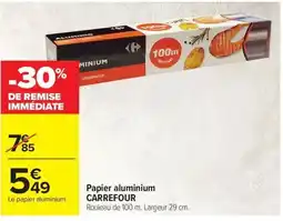 Carrefour Carrefour Papier aluminium offre