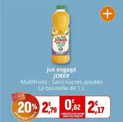 Coccimarket Jus engagé joker offre