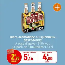 Coccimarket Bière aromatisée au spiritueux desperados offre