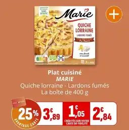 Coccimarket Plat cuisiné marie offre