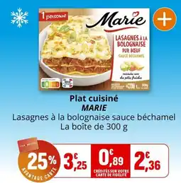 Coccimarket Plat cuisiné marie offre