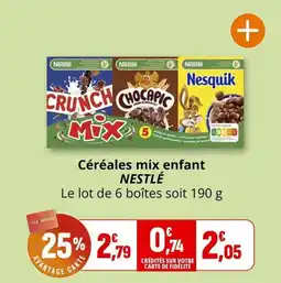 Coccimarket Céréales mix enfant nestlé offre