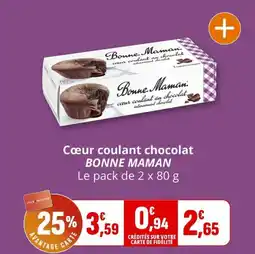 Coccimarket Cœur coulant chocolat bonne maman offre