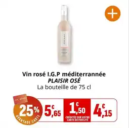 Coccimarket Vin rosé i.g.p méditerrannée plaisir osé offre